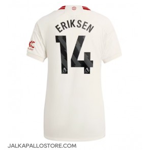 Manchester United Christian Eriksen #14 Kolmaspaita Naisten 2023-24 Lyhythihainen